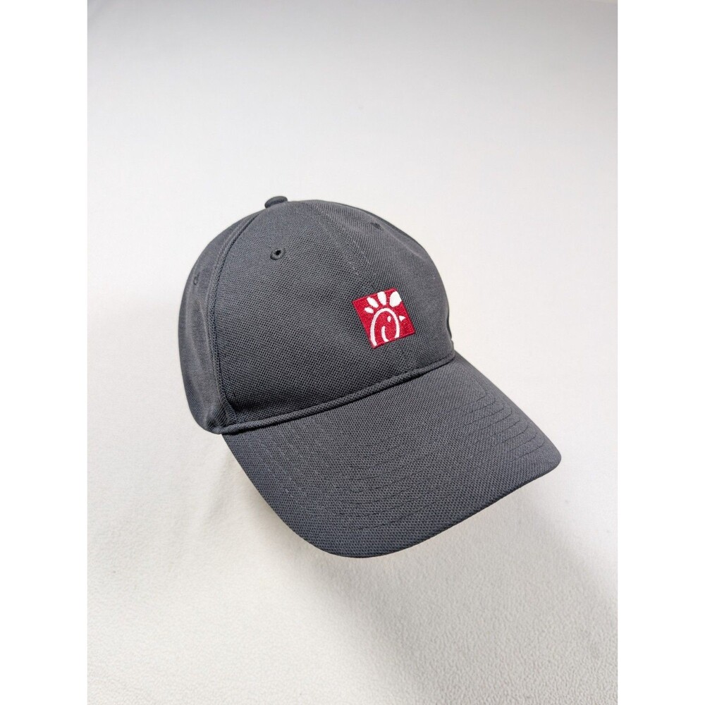 Chick-Fil-A Team Style Cap Hat Oobe Adjustable One Size Gray Embroidered Logo